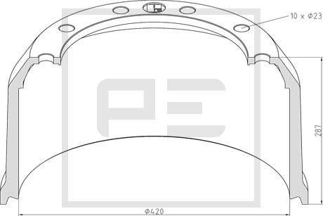 PE AUTOMOTIVE Jarrurumpu 046.616-10A